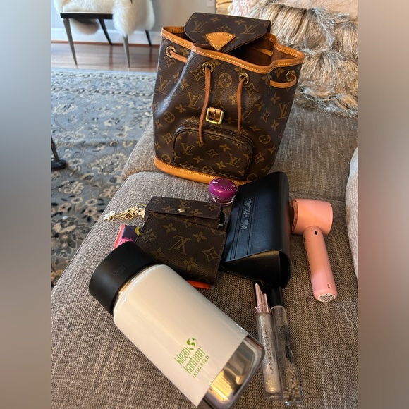 Vintage Louis Vuitton mini Montsouris Backpack.W/ Entrupy cert of authenticity - Picture 8 of 14